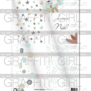 Planche de rhodoïd Noël givré