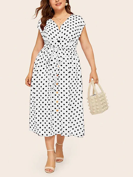 Robe à pois grande taille – Image 4