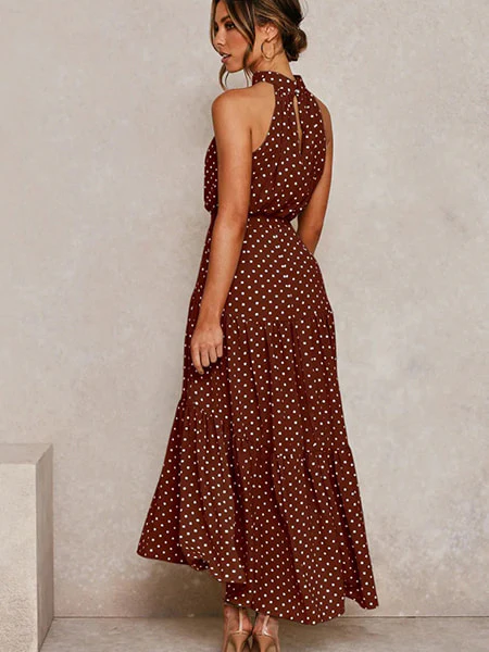 Robe à pois marron – Image 5