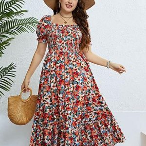 Robe fleurie grande taille