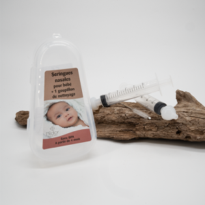 Kit de seringues de lavage nasal et goupillon de nettoyage