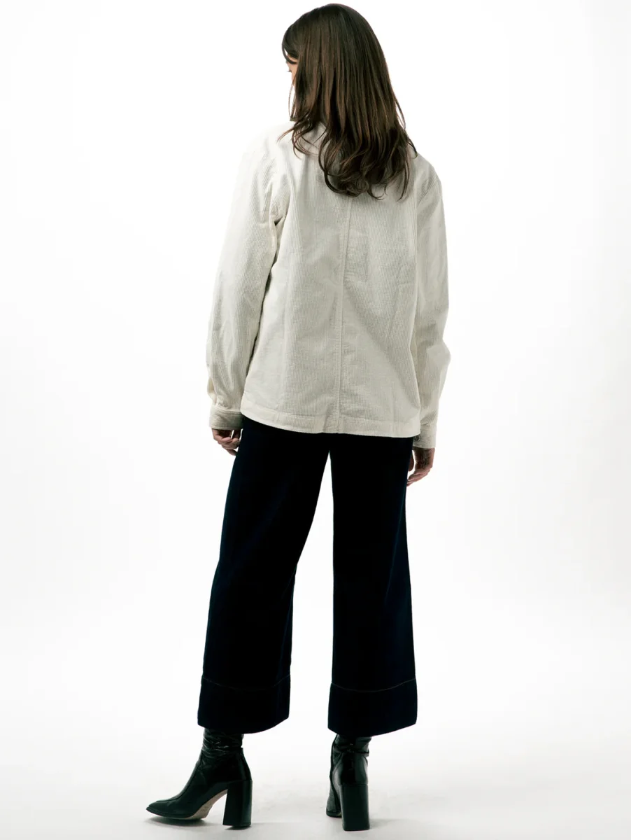 VESTE WORKER CÔTELÉ ÉCRU – Image 7