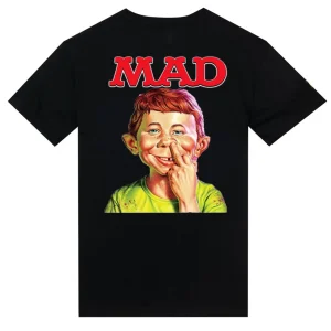 T-shirt "MAD 3" in loving memory of the MAD magazine creators BLACK