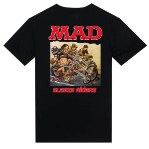 T-shirt "MAD 5" in loving memory of the MAD magazine creators BLACK