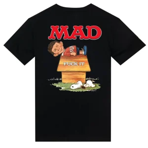T-shirt "MAD 2" in loving memory of the MAD magazine creators BLACK
