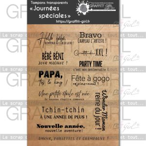 Tampons Transparents Journées spéciales