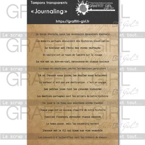 Tampons Transparents Journaling