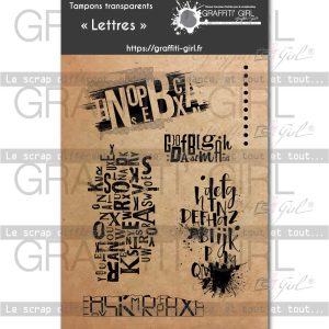 Tampons Transparents Lettres