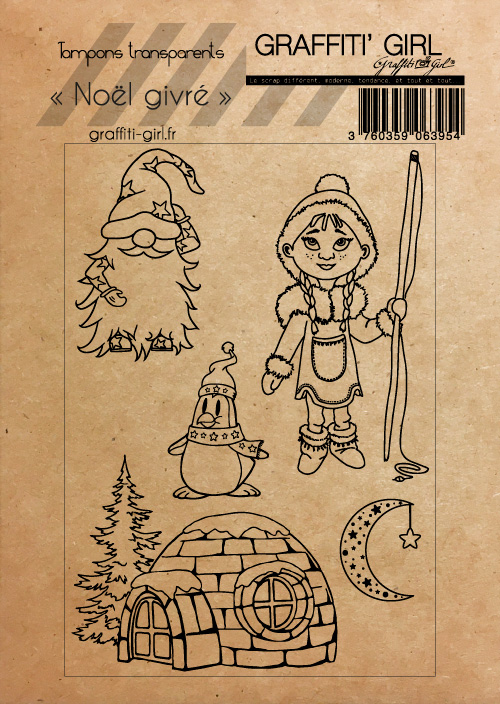 Tampons Transparents Noël Givré – Image 2