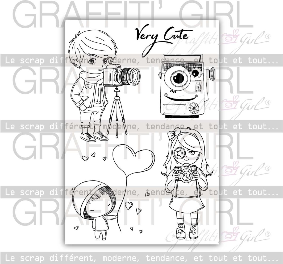 Tampons Transparents Personnages Cutes – Image 3