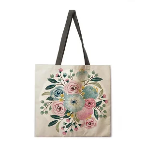 Tote bag fleurs