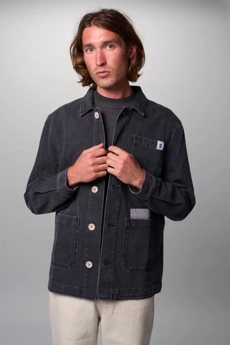 VESTE WORKER DENIM ANTHRACITE – Image 4