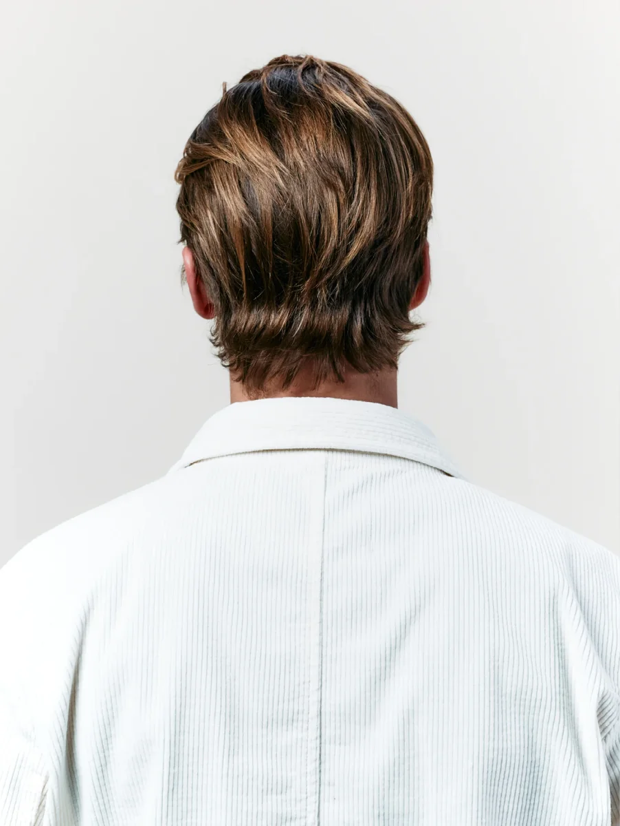 VESTE WORKER CÔTELÉ ÉCRU – Image 4