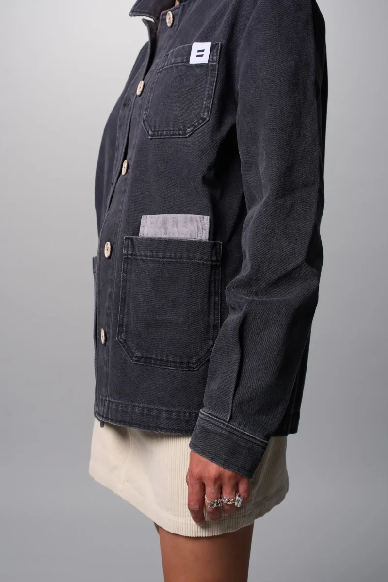 VESTE WORKER DENIM ANTHRACITE – Image 7