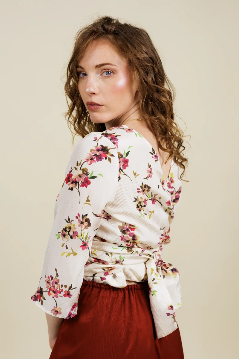 Top Sixtine fleuri | 4 en 1 | Cherry Blossom