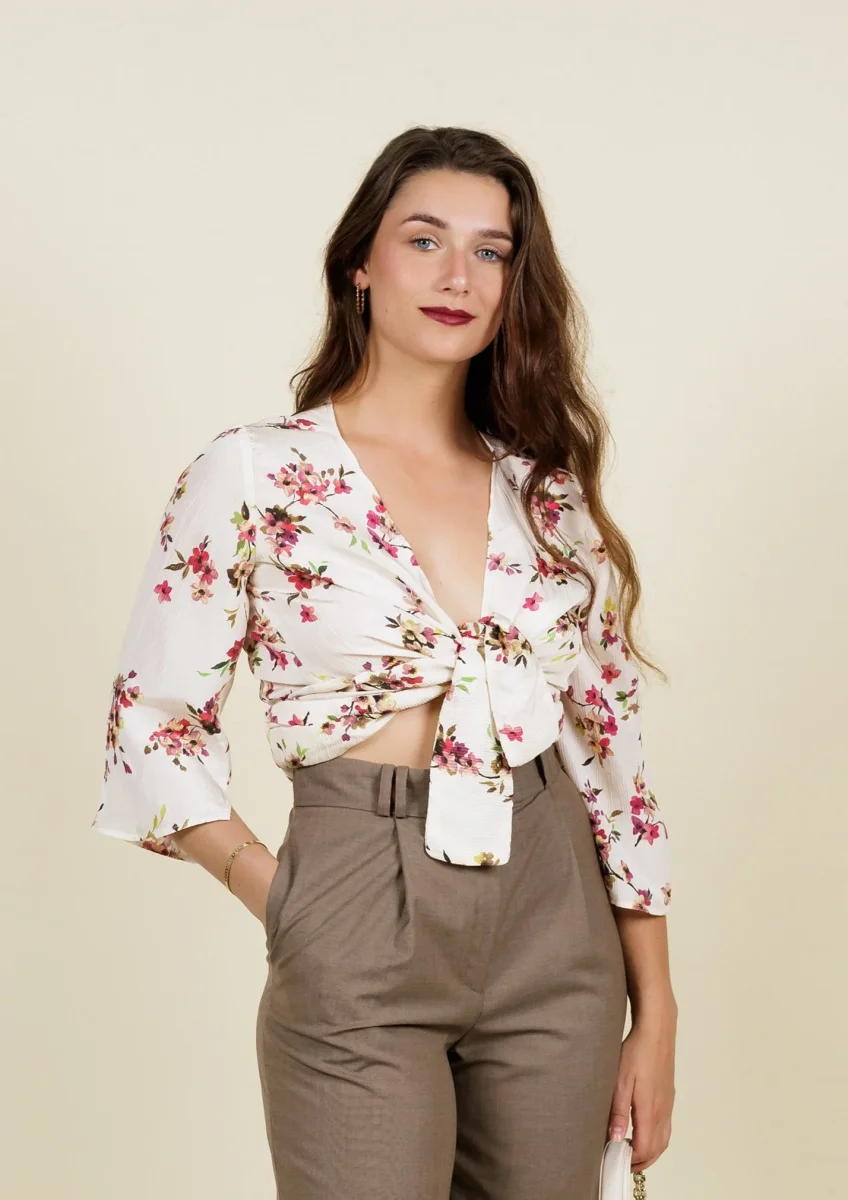 Top Sixtine fleuri | 4 en 1 | Cherry Blossom – Image 8