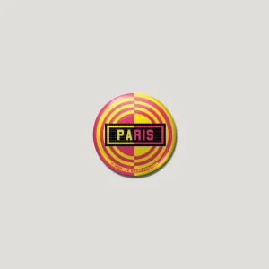 BADGE 32 MM - DESIGN INSPIRÉ DU MÉTRO PARISIEN - REVERSE