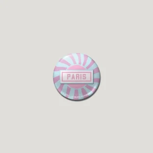 BADGE 32 MM - DESIGN INSPIRÉ DU MÉTRO PARISIEN - POP