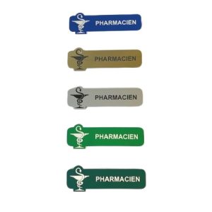 Badge pharmacien plastique