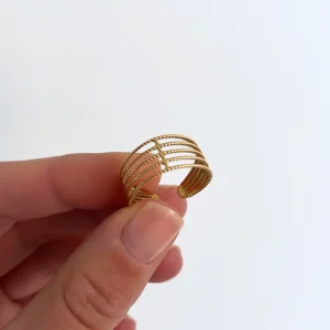 Chloé - Bague multirangs ajustable