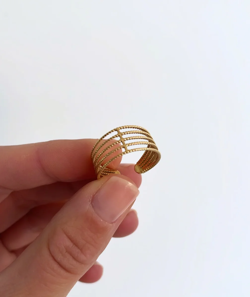 ChloƩ - Bague multirangs ajustable