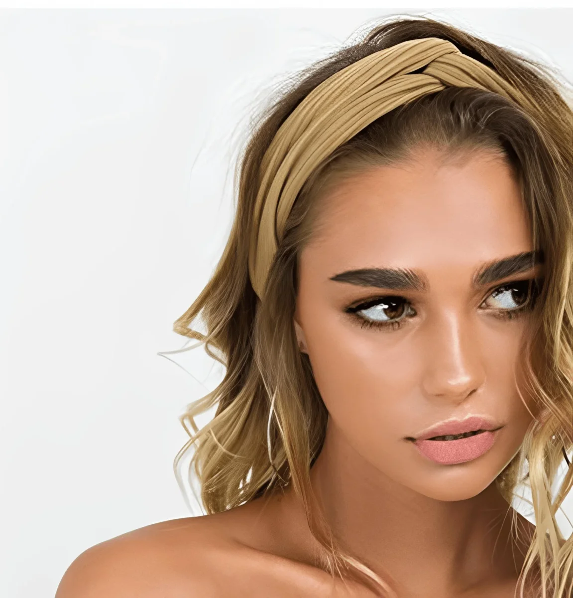 Bandeau à nœud croisé coton – Image 9