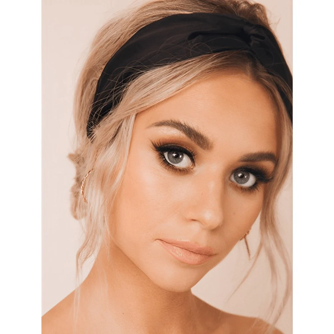 Bandeau à nœud croisé effet daim – Image 8