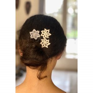 Barrette cheveux fleur ou étoile