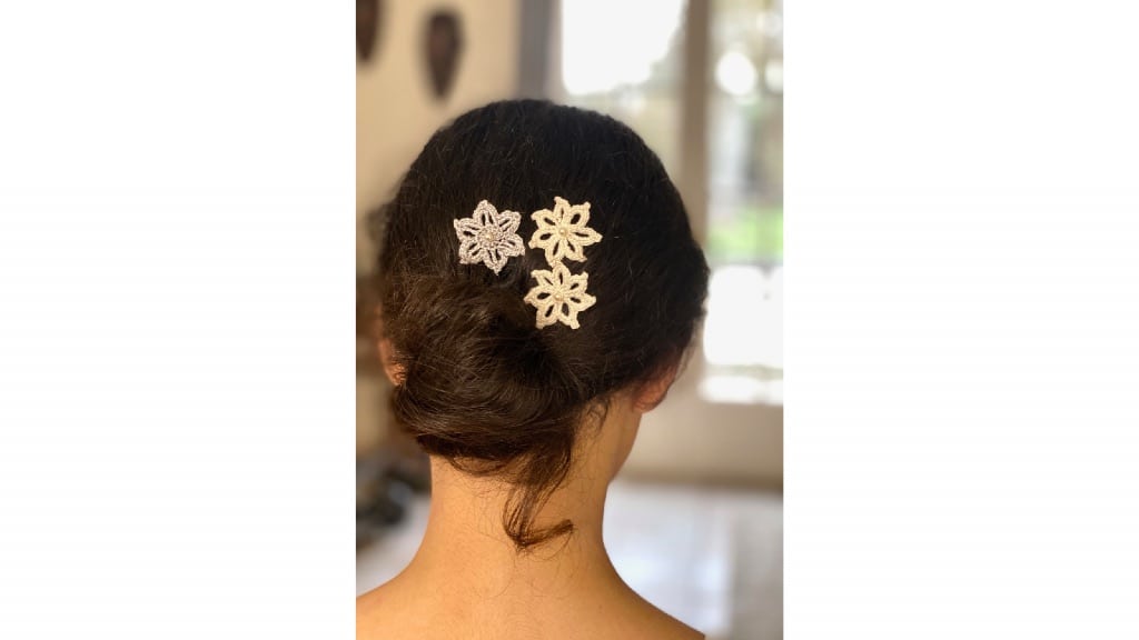 Barrette cheveux fleur ou étoile – Image 2