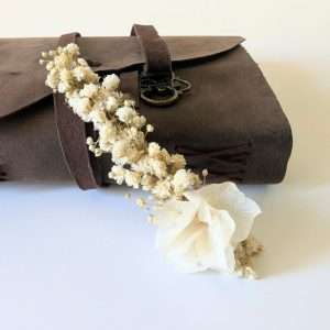 Barrette à cheveux ornée de gypsophile stabilisée, Alma