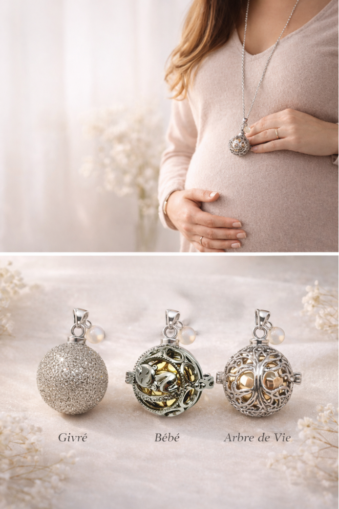 Bola de grossesse avec pierre de lune