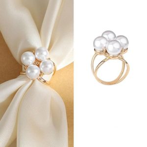 Boucle de foulard perle