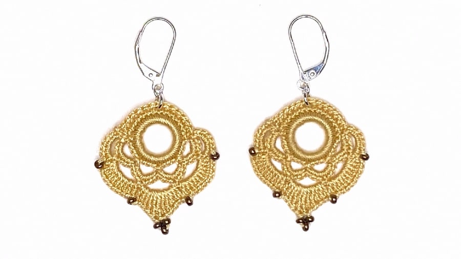 Boucles d’oreilles pendantes Cœur – Image 9