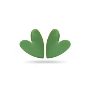 Nyssa vertes - Boucles d'oreilles coeurs