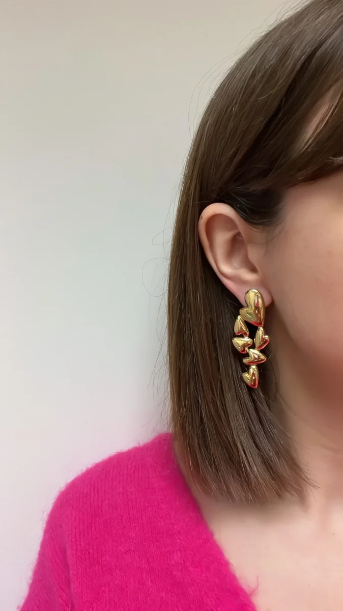 Liorana - Boucles d'oreilles coeurs – Image 4