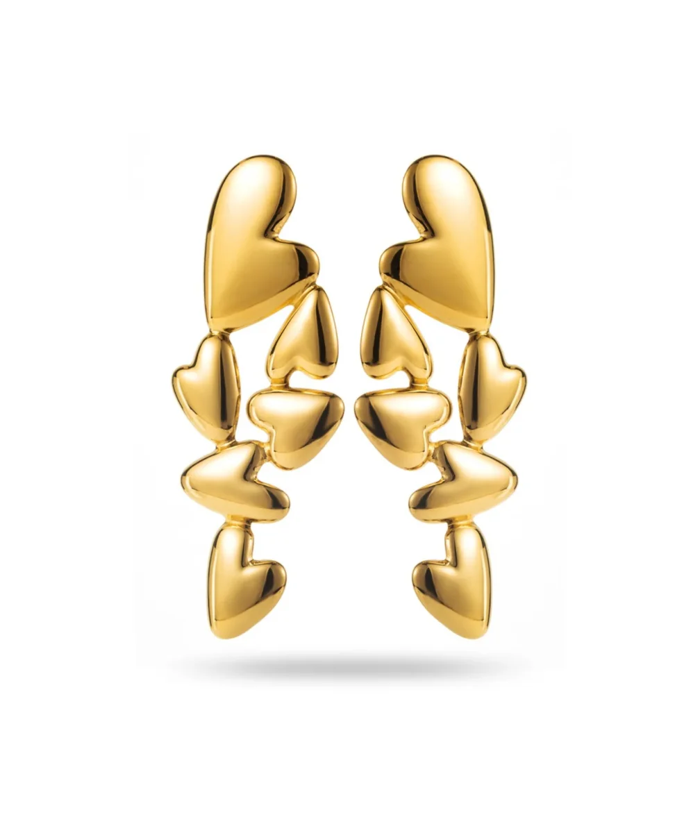 Liorana - Boucles d'oreilles coeurs – Image 2