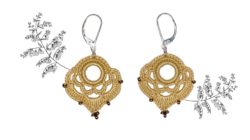 Boucles d’oreilles pendantes Cœur