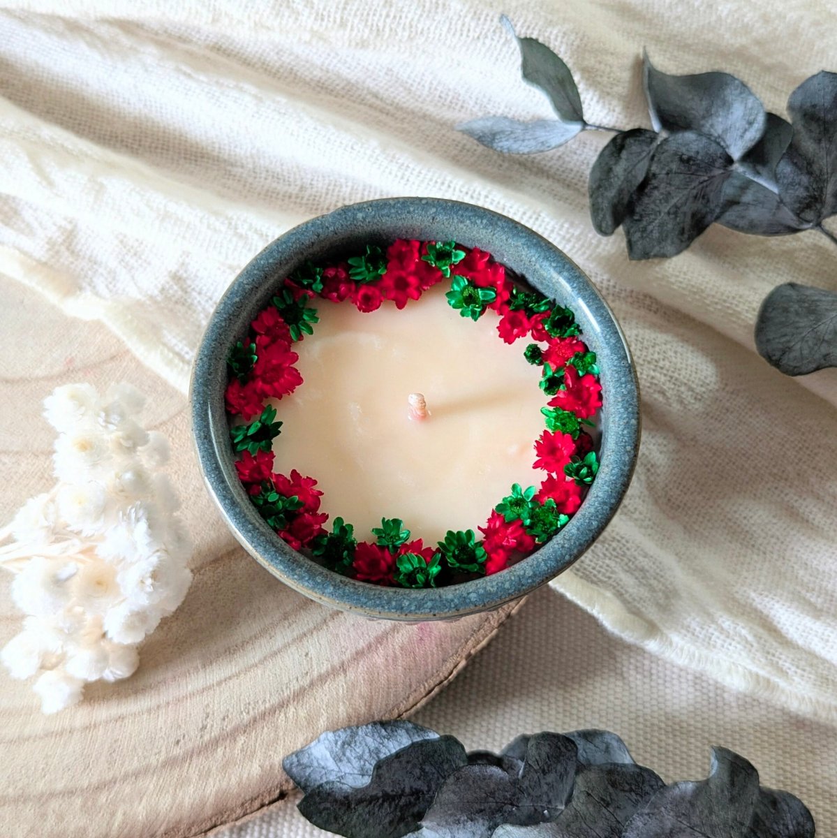 Bougie fleurie parfum jasmin, Allyson – Image 4