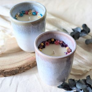 Bougie fleurie parfum lilas, Arcachon