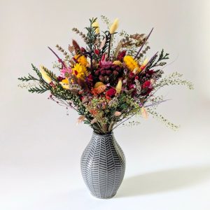 Bouquet de fleurs naturelles séchées & fleurs stabilisées, Mila