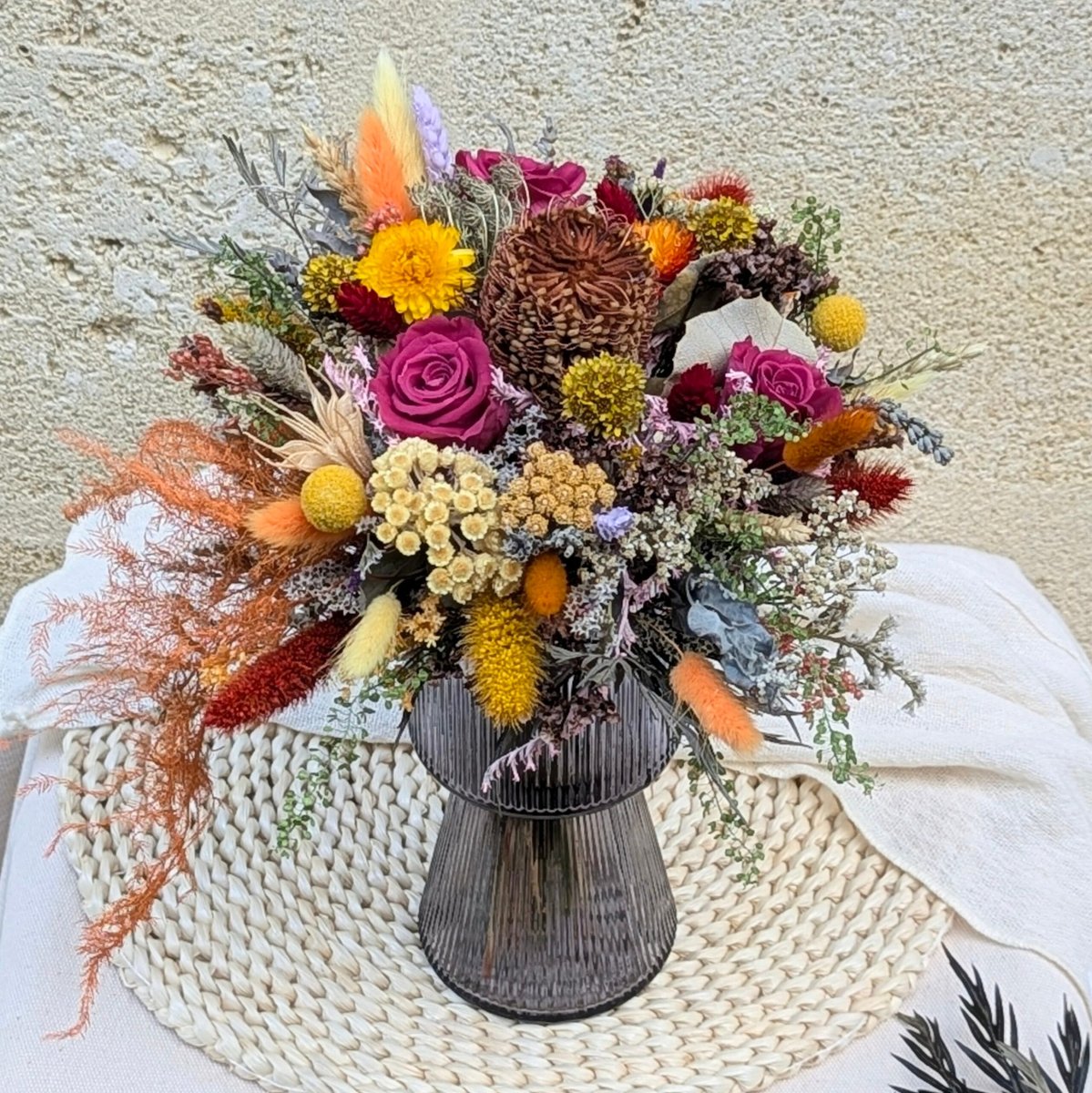 Bouquet de fleurs séchées aux couleurs automnales, Ginger – Image 5