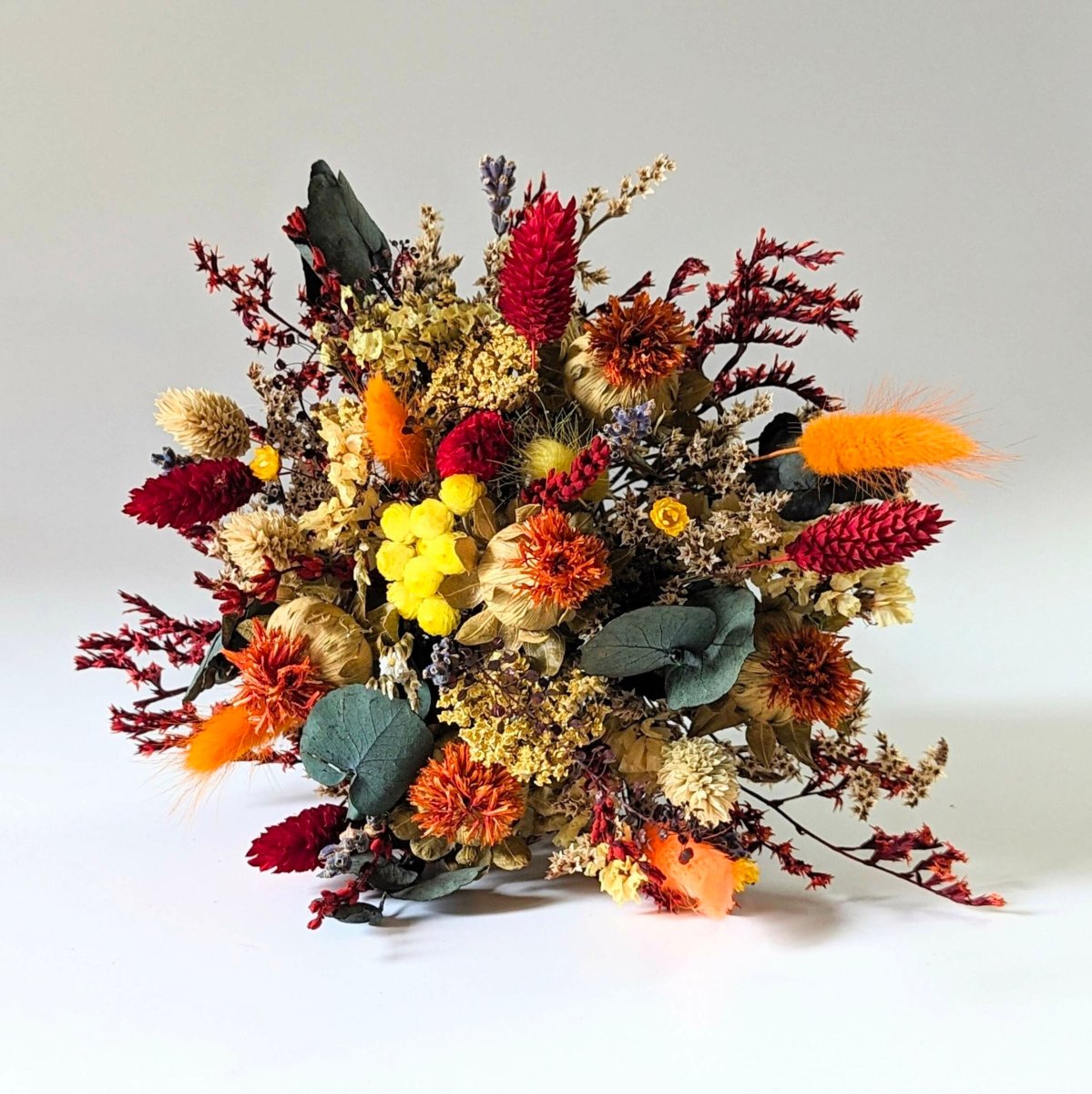 Bouquet de fleurs séchées pour décoration d’intérieur ensoleillé, Agrume – Image 3