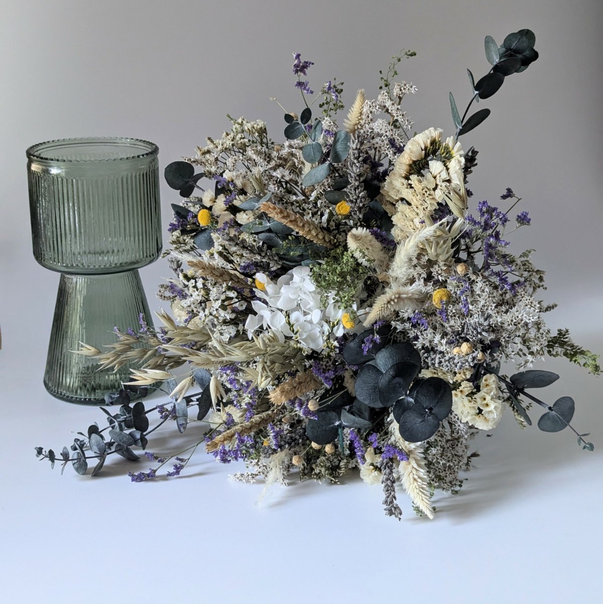 Bouquet de fleurs séchées et stabilisées couleurs pastel, Noirmoutier – Image 2