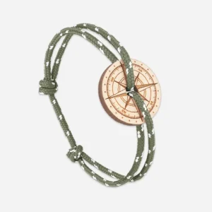 Bracelet bois rose des vents vert