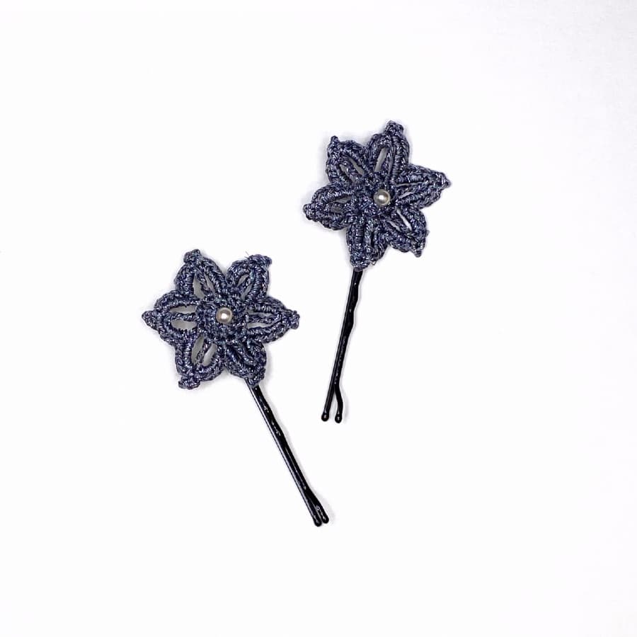 Barrette cheveux fleur ou étoile – Image 9