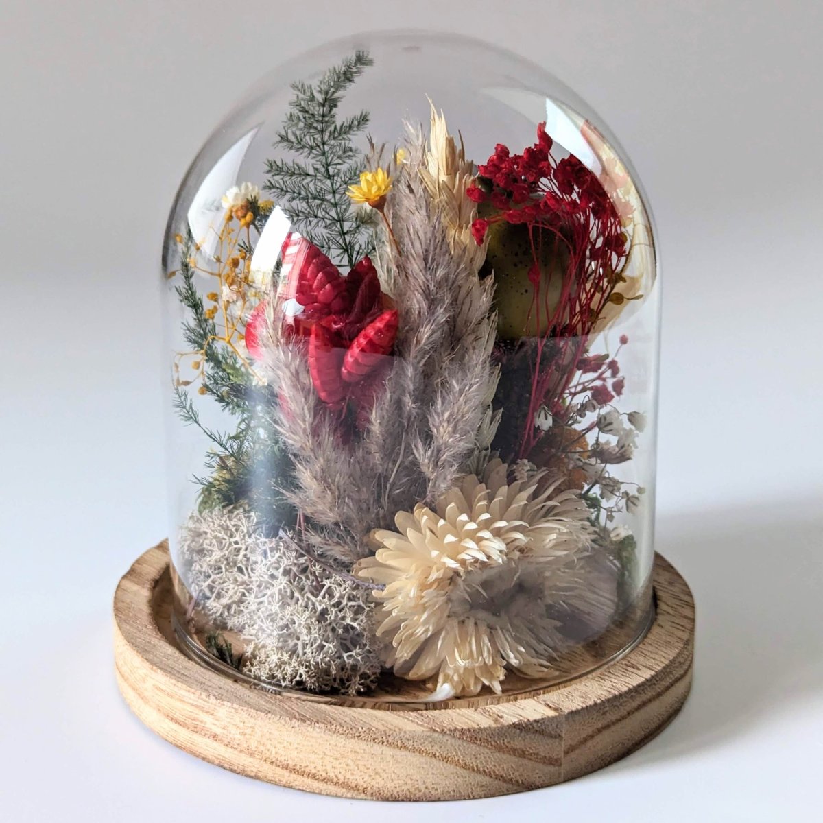 Cloche enchantée magie florale avec fleurs séchées et stabilisées, Fairy – Image 5