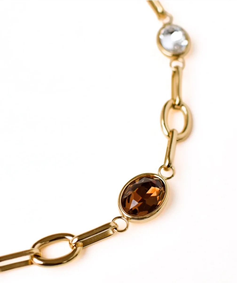 Sandy marron - Collier cristal – Image 3