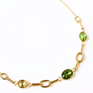 Sandy vert - Collier cristal