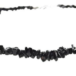 Collier tourmaline noire baroque