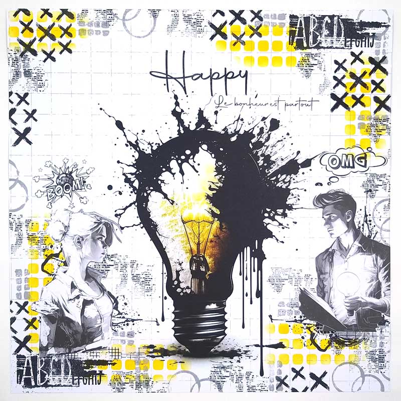 Lot de 6 papiers 30×30 Surtension – Image 9